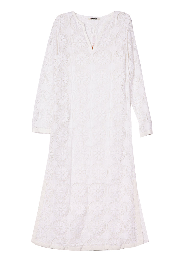 Martino White Crochet Dress