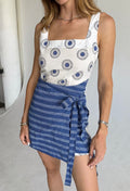Kimo Sundial Block Print Cotton Dress